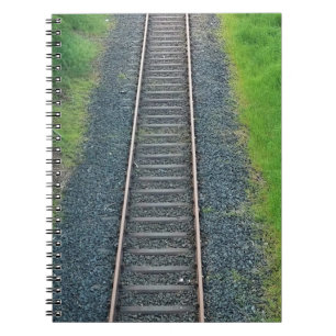 Train Track Railway in Nature, Landscape Notebook
