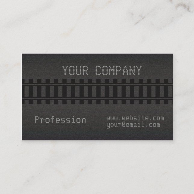 train tracks business card (Front)