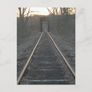 Train Tracks Postcard