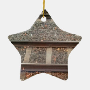 Train Tracks, Railway Ceramic Ornament