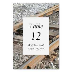 Train Tracks Table Number