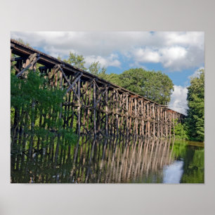 Train Trestle Poster