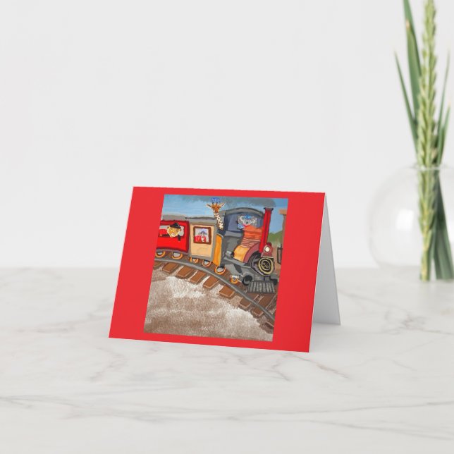 Train 🚂 Trip Thank You Card (Front)