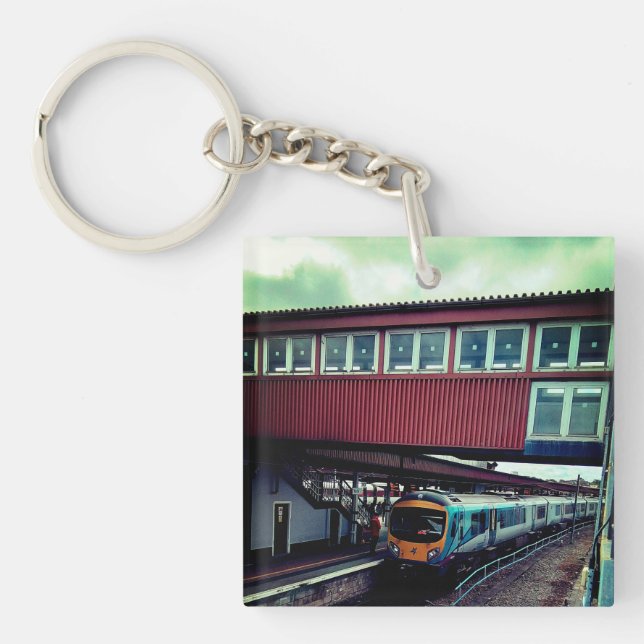 Train under the bridge key ring (Front)