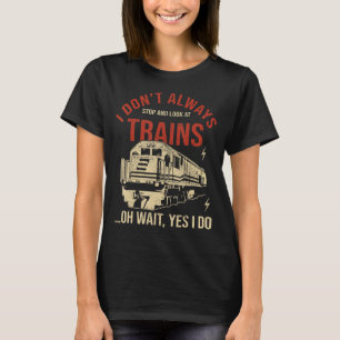 Train Vintage Distressed Retro Engineer Engine Con T-Shirt