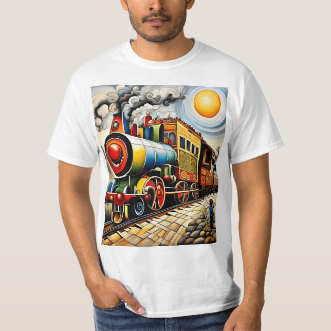 Train Watching 1 T-Shirt (Front)