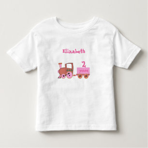 train with age girl toddler T-Shirt