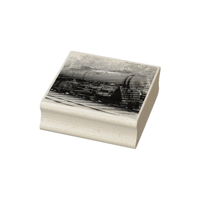 Train Wood Art Stamp (Stamp)