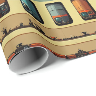 Train Wrapping Paper