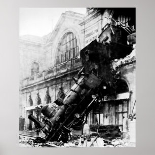 Train Wreck at Montparnasse, 22 October 1895 Poster