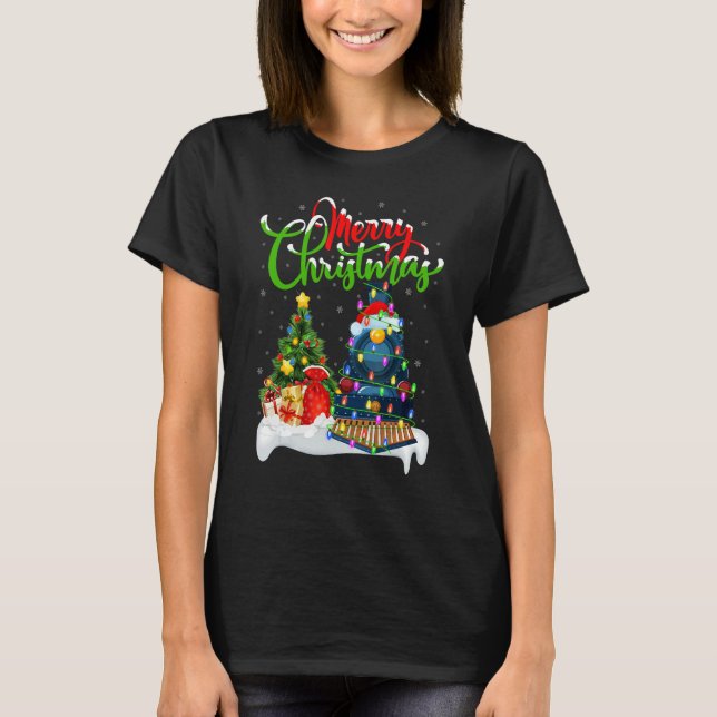 Train  Xmas Decorations Santa Train Christmas 1 T-Shirt (Front)