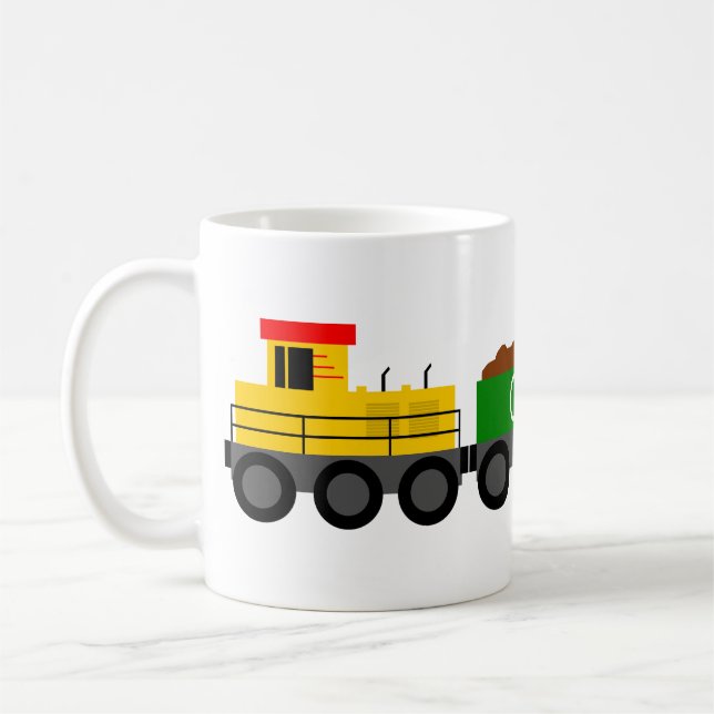 Train yellow coffee mug (Left)