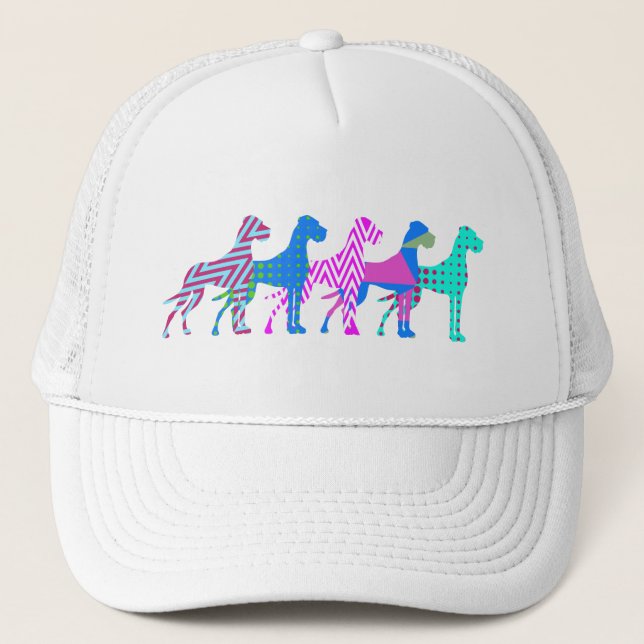 Train your Great Dane Trucker Hat (Front)