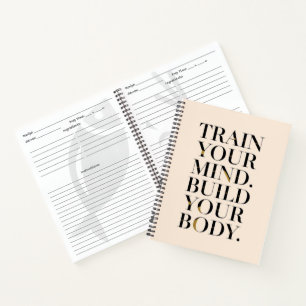 Train Your Mind Build Your Body – Fitness and Disc Notebook