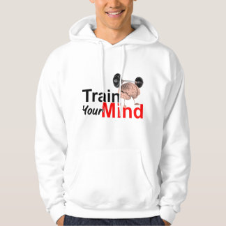 Train Your Mind Motivational Brain Workout Design Hoodie