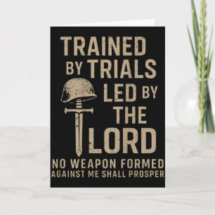 Trained By Trials Led By The Lord (on Back) Card