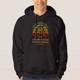 Trained In Colorado USAF Academy Dad Husband Grump Hoodie