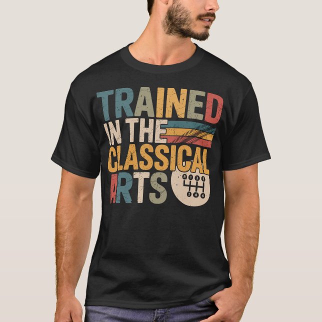 Trained In The Classical Arts Speed Manual  T-Shirt (Front)