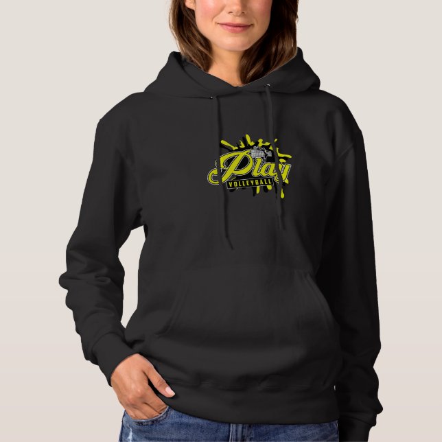 Trainer Beach Volleyball Player Play Volleyball Pr Hoodie (Front)