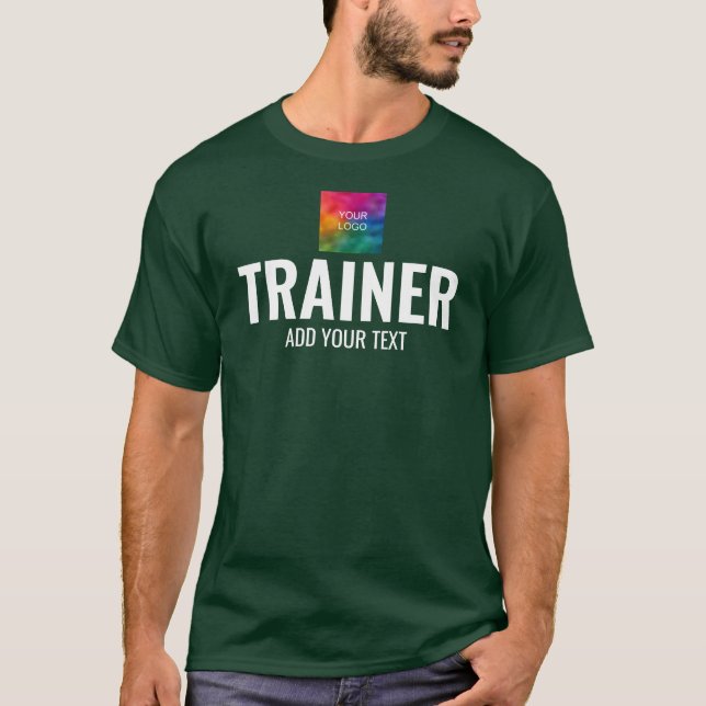 Trainer Coach Forest Green Double Sided Print Mens T-Shirt (Front)