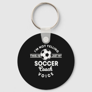 Trainer Coaching Soccer Coach Mom Dad Voice Key Ring