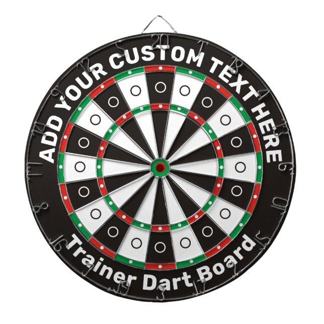 Trainer Dartboard with custom text (Front)