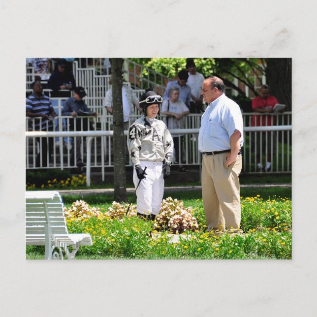 Trainer Gary Sciacca and Taylor Rice Postcard (Front)