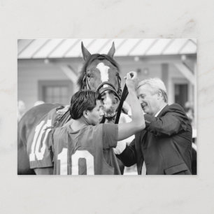 Trainer Richard Violette saddles Leave of Absence Postcard