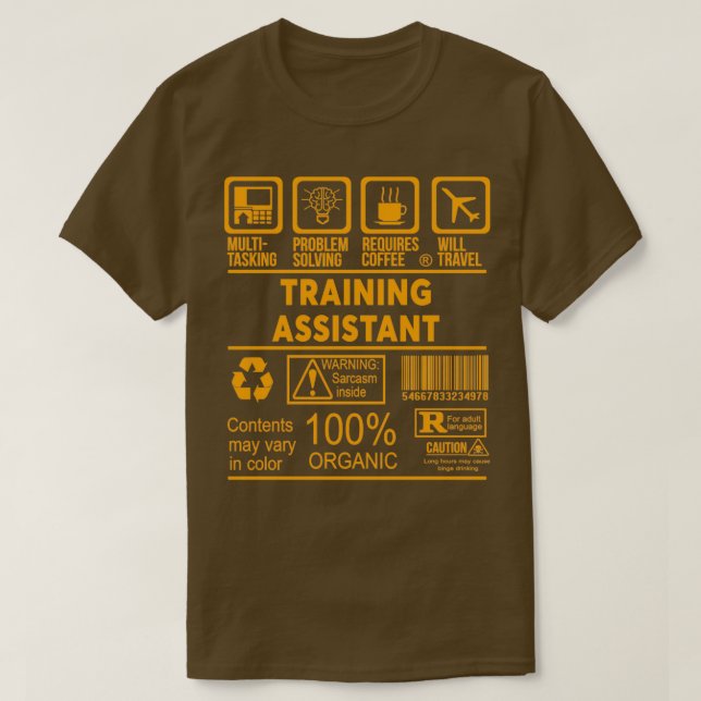 TRAINING ASSISTANT NICE DESIGN 2017 Classic TShirt (Design Front)