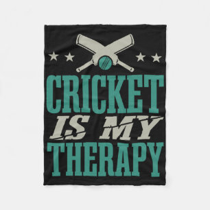 Training Cricket Player Cricket  Fleece Blanket
