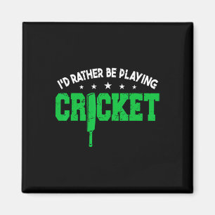 Training Cricket Player Cricket Men Magnet