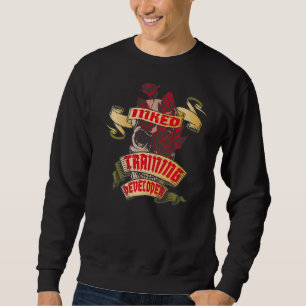 Training Developer Inked Skull & Red Roses Tattoo Sweatshirt