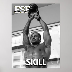 Training Fitness Business Logo Skill Poster