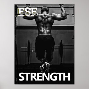 Training Fitness Business Logo Strength Poster