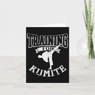 Training For Kumite Mma Karate Taekwondo Martial A Card