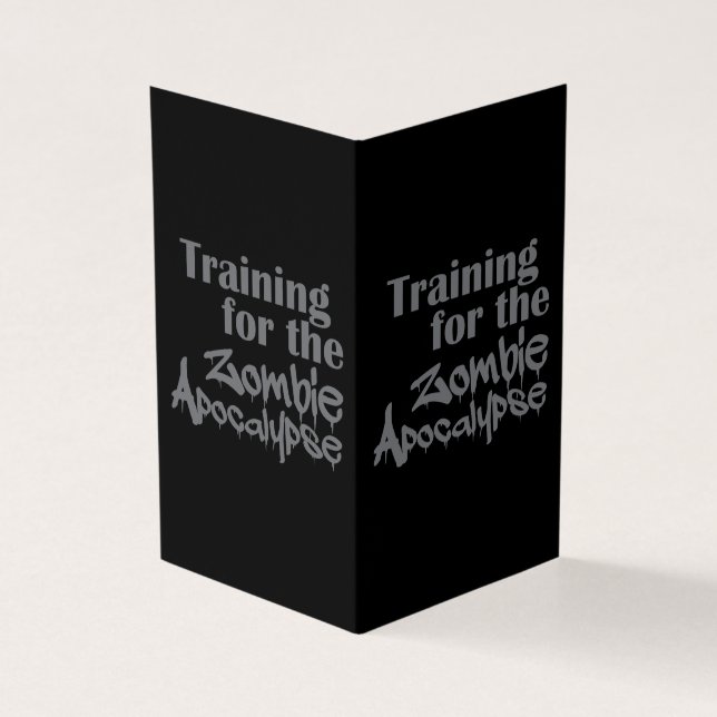 Training For The Zombie Apocalypse Funny (Outside)