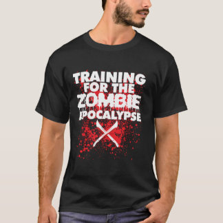 Training for the Zombie Apocalypse funny Zombie Hu T-Shirt