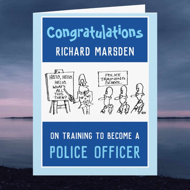 Training to Become a Police Officer Card (Creator Uploaded)