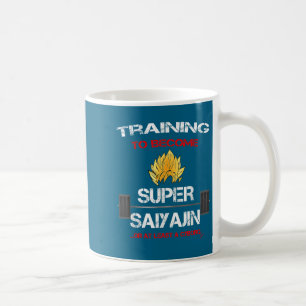 Training To Become A Super Saiyajin - Fun Fitness  Coffee Mug