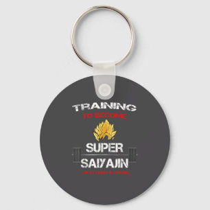 Training To Become A Super Saiyajin - Fun Fitness  Key Ring
