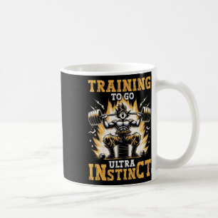Training To Go Ultra Instinct Gym Weightlifting Bo Coffee Mug