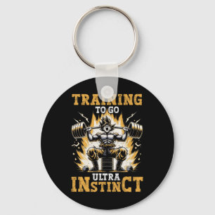 Training To Go Ultra Instinct Gym Weightlifting Di Key Ring