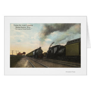 Trains #4 and #5 Passing