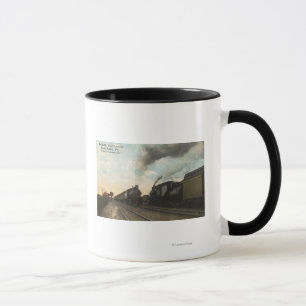 Trains #4 and #5 Passing Mug