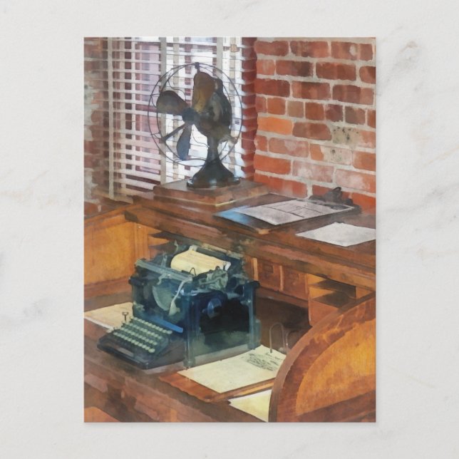 Trains - Station Master's Office Postcard (Front)