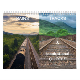 Trains, Tracks & Gorgeous Landscapes 12 month Calendar