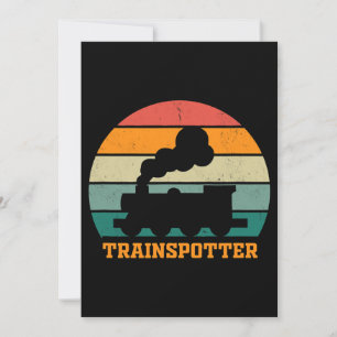 Trainspotter gifts steam train gifts for railway g invitation