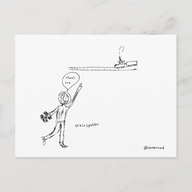 trainspotter postcard (Front)