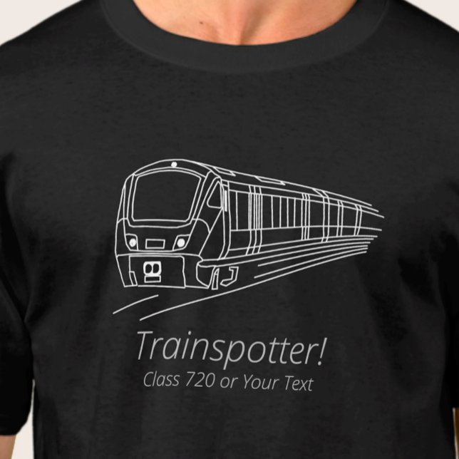 Trainspotter Train Spotter Railfan UK Railway C720 T-Shirt (Creator Uploaded)