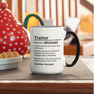 Traitor Definition  Mug
